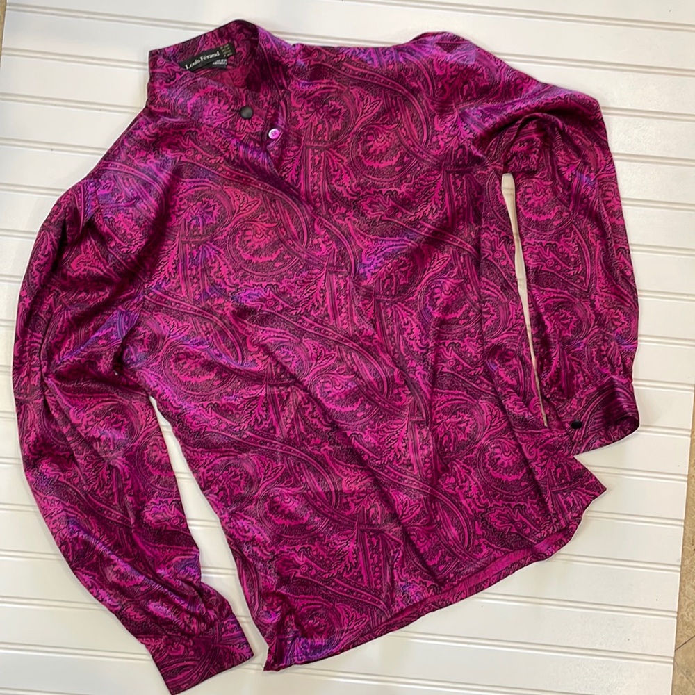 Louis Feraud Pink Button Down Shirt